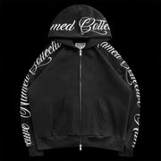 Monogrammed Cardigan Jacket Sweatpants Suit